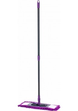 Швабра Максус-Плюс 8117 Фіолетова з телескопічною ручкою 40 см, 126 см